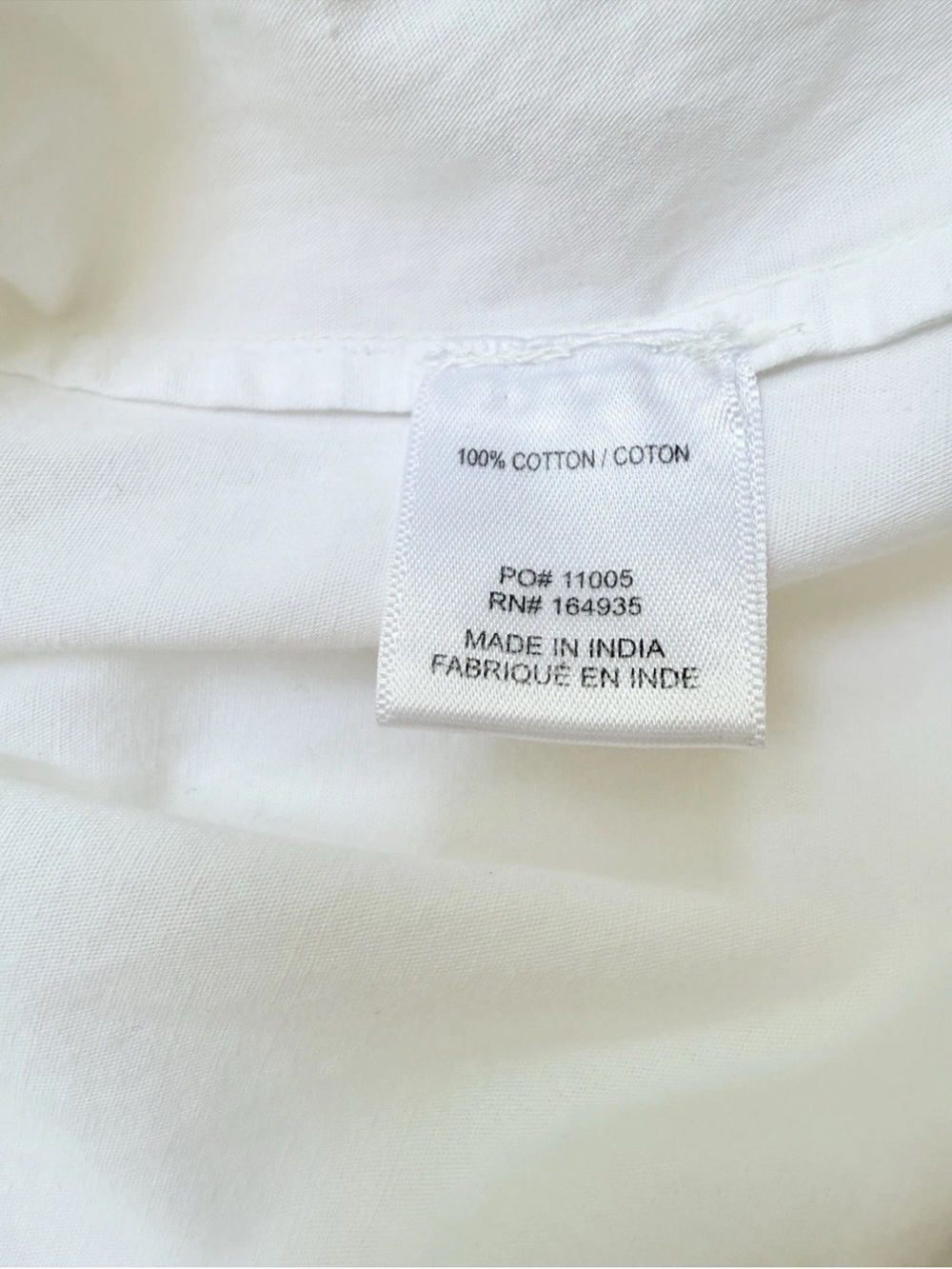 Frances Valentine White Cotton Women’s Blouse Top Sz 2XL - Picture 5 of 5